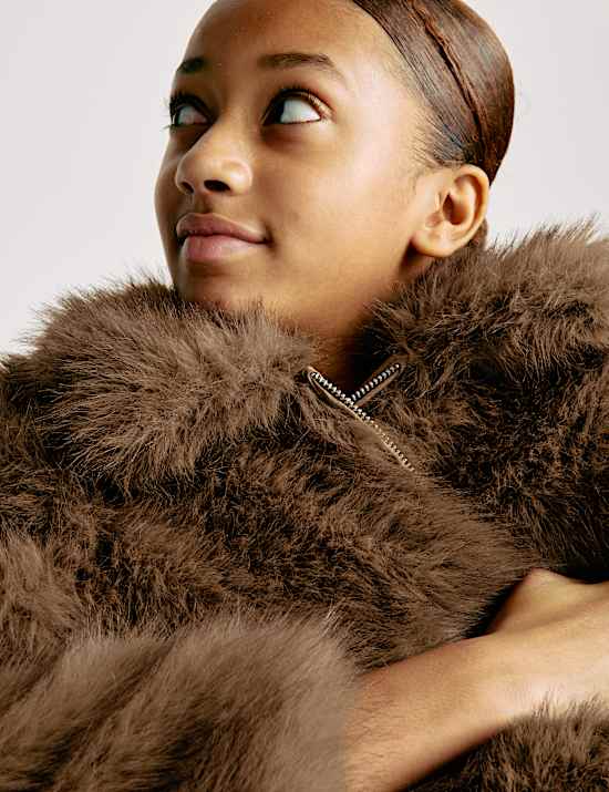 Faux Fur Jacket (6-16 Yrs)