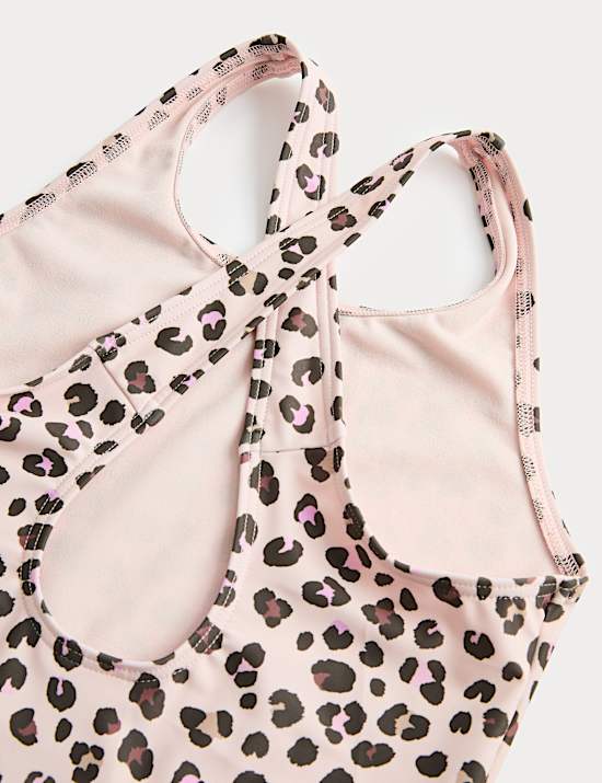 Maillot de bain menstruel &agrave; imprim&eacute; l&eacute;opard (du 8 au 16 ans)