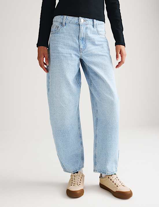 Denim Barrel Leg Jeans (6-16 Yrs)