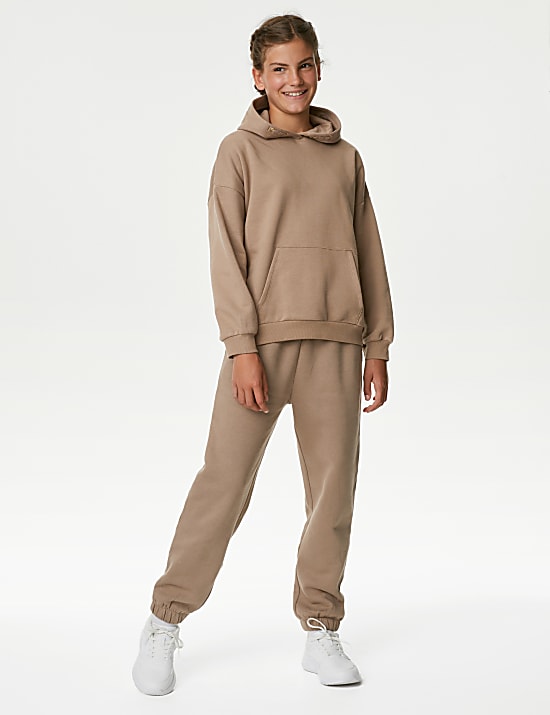 Cotton Rich Plain Joggers (6-16 Yrs)