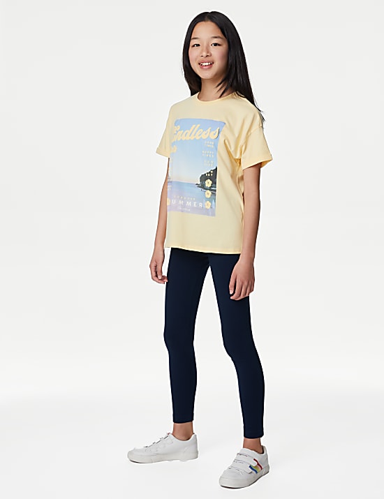 Κολάν με υψηλή περιεκτικότητα σε βαμβάκι, σετ των 2 (6-16 ετών)