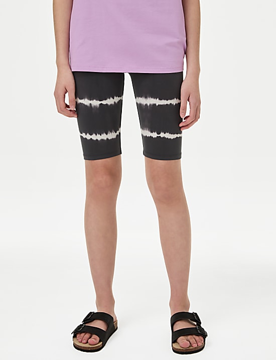 Radlerhose mit hohem Baumwollanteil und Muster (6–16 J.)