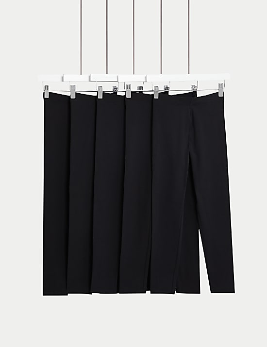 5 Pack Cotton Rich Leggings (6-16 Yrs)