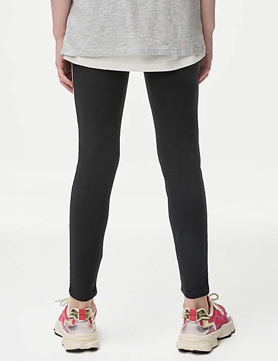 Cotton Rich Side Stripe Leggings (6-16 Yrs)