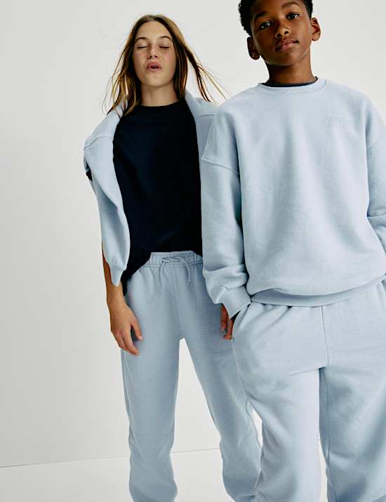 Jogginghose mit hohem Baumwollanteil (6–16 Jahre)