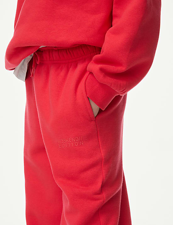 Wide Leg Cotton Rich Joggers (2-16 Yrs)