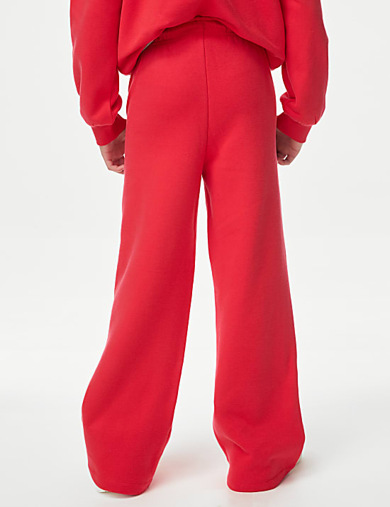 Wide Leg Cotton Rich Joggers (2-16 Yrs)