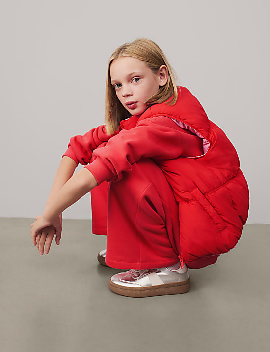 Wide Leg Cotton Rich Joggers (2-16 Yrs)