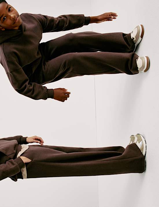 Wide Leg Cotton Rich Joggers (2-16 Yrs)