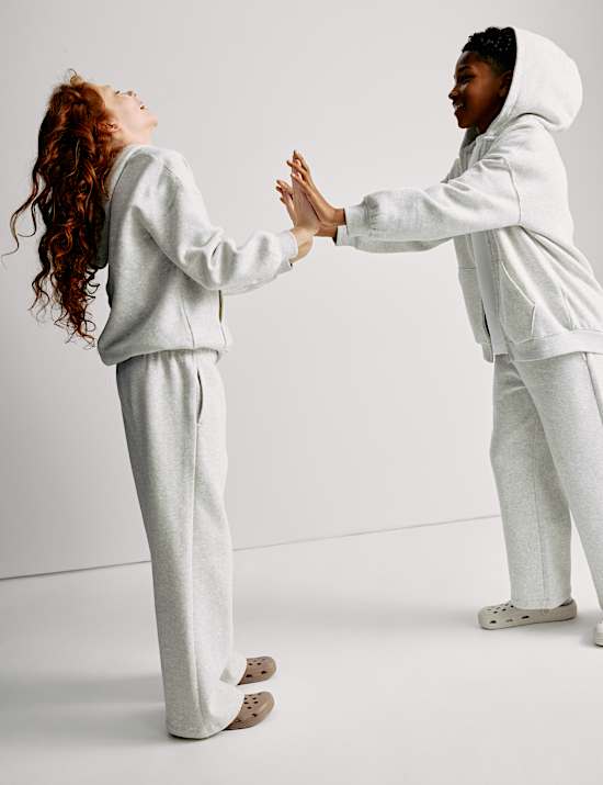 Wide Leg Cotton Rich Joggers (2-16 Yrs)