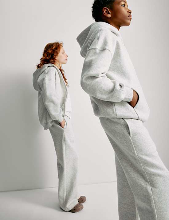 Wide Leg Cotton Rich Joggers (2-16 Yrs)