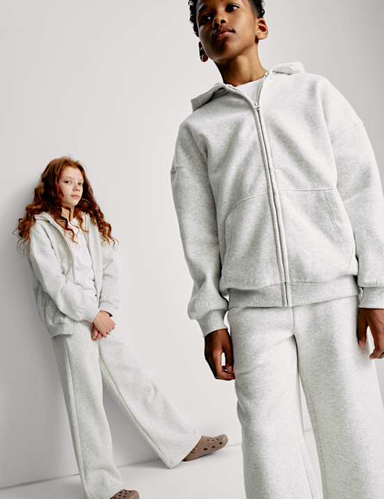 Wide Leg Cotton Rich Joggers (2-16 Yrs)