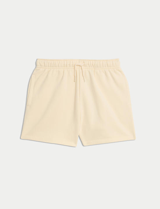 מכנסיים קצרים מבד עשיר בכותנה (6-‏16 שנים)