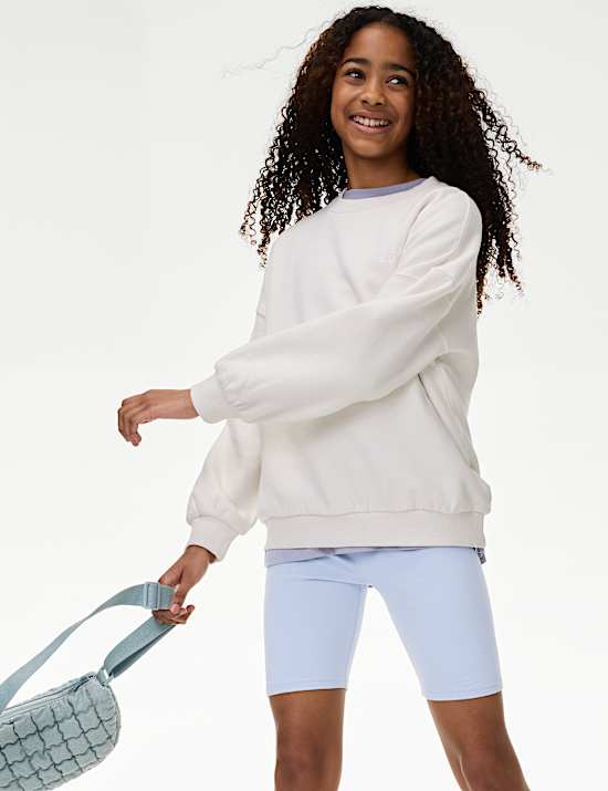 Cotton Rich Cycling Shorts (6-16 Yrs)