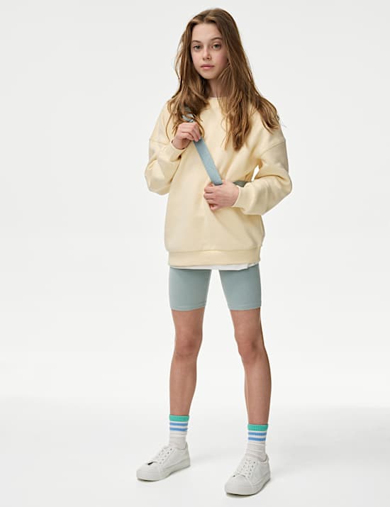 Cotton Rich Cycling Shorts (6-16 Yrs)