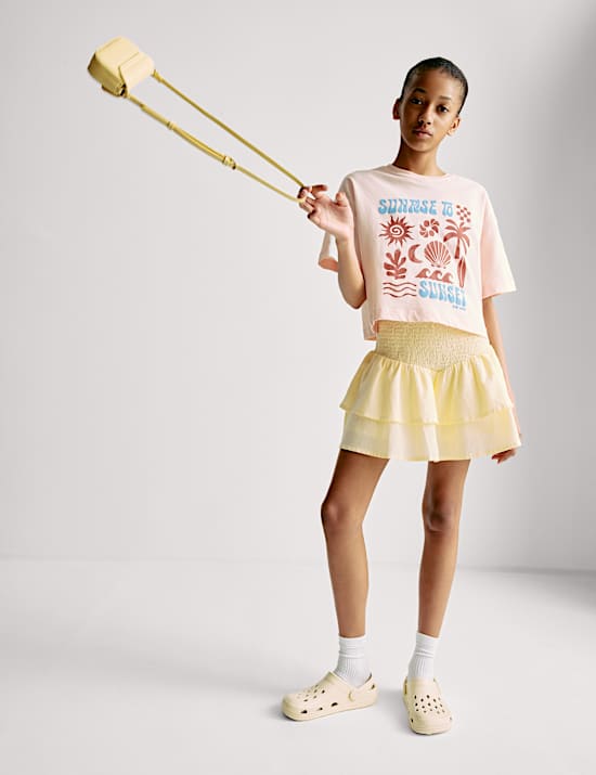 Φούστα από 100% βαμβάκι (6-16 ετών)