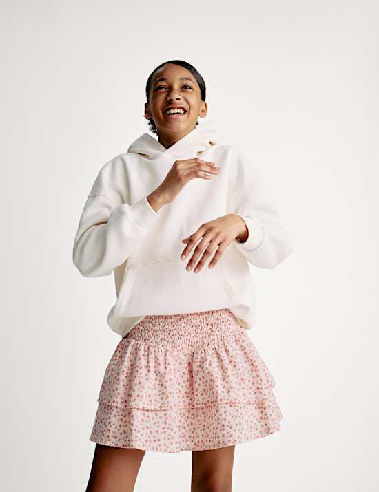 Cotton Rich Ditsy Floral Skirt (6-16 Yrs)