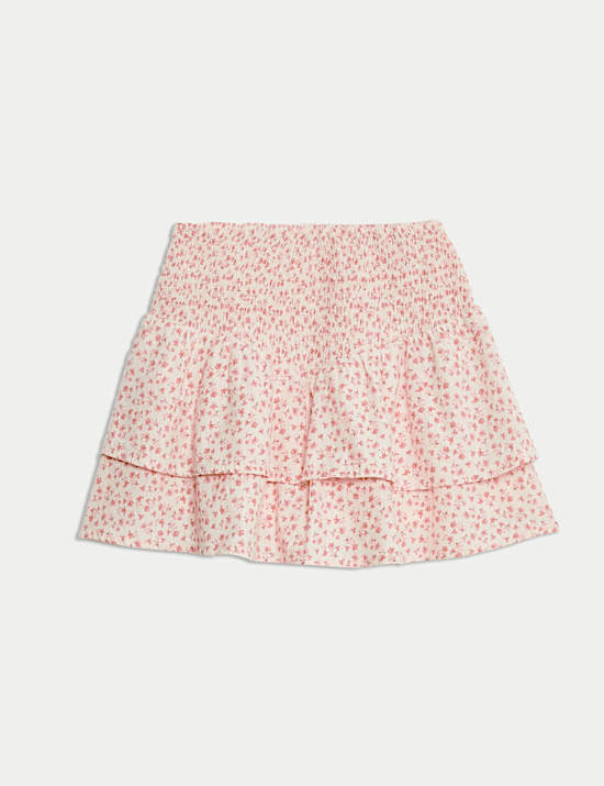 Cotton Rich Ditsy Floral Skirt (6-16 Yrs)