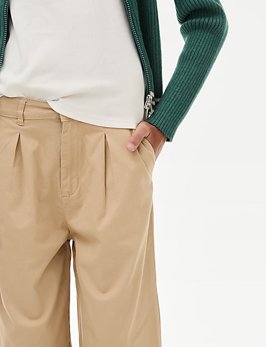 Cotton Rich Chino Trousers (6-16 Yrs)