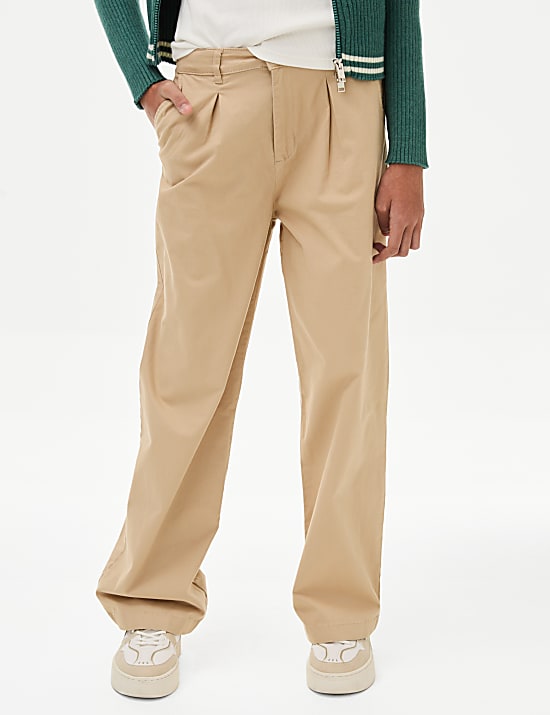Cotton Rich Chino Trousers (6-16 Yrs)