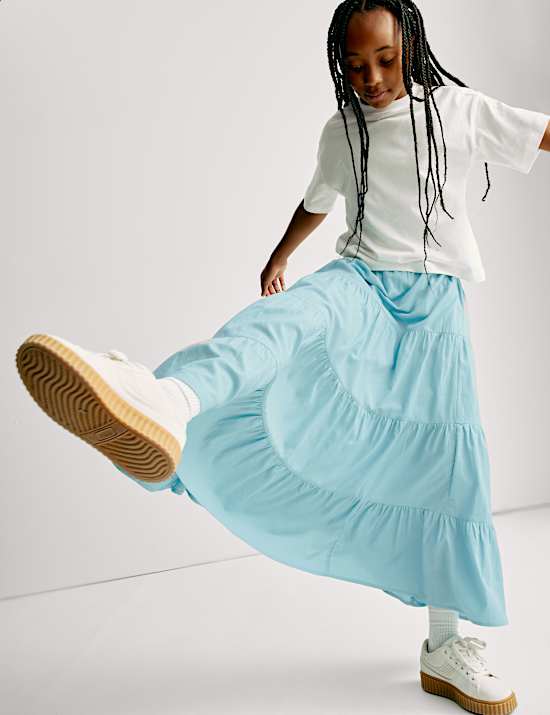 Pure Cotton Maxi Skirt (6-16 Yrs)