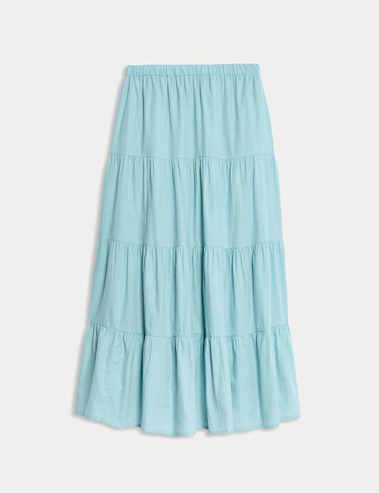 Pure Cotton Maxi Skirt (6-16 Yrs)