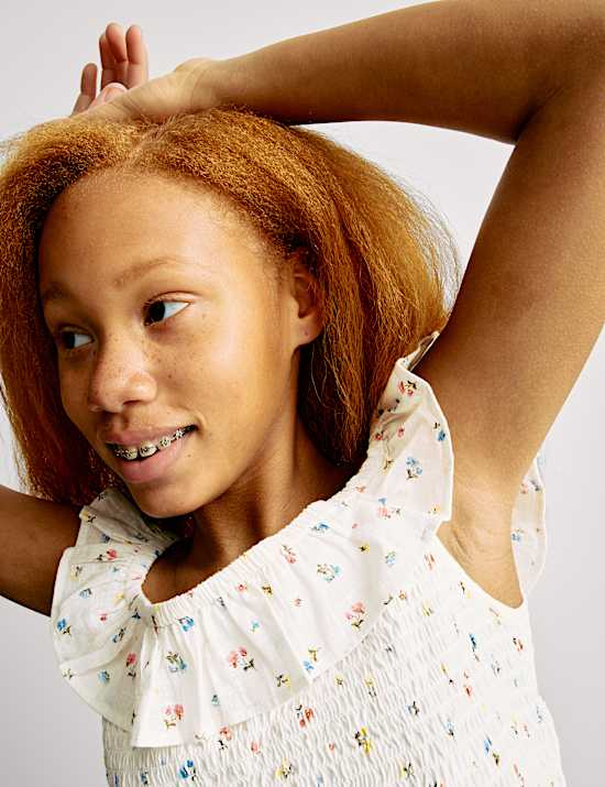 Maxi sukně z čist&eacute; bavlny (6&ndash;16 let)