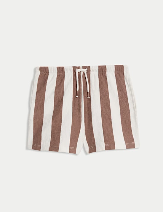 Pure Cotton Striped Shorts (6-16 Yrs)