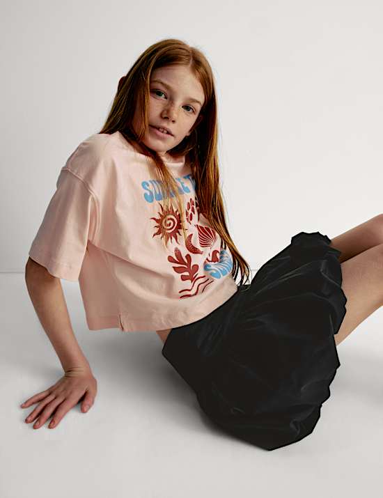 Pure Cotton Puff Ball Skirt (6-16 Yrs)