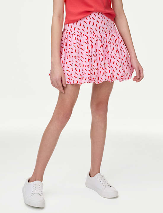 Jupe bouffante 100 % coton imprimé (du 6 au 16 ans)