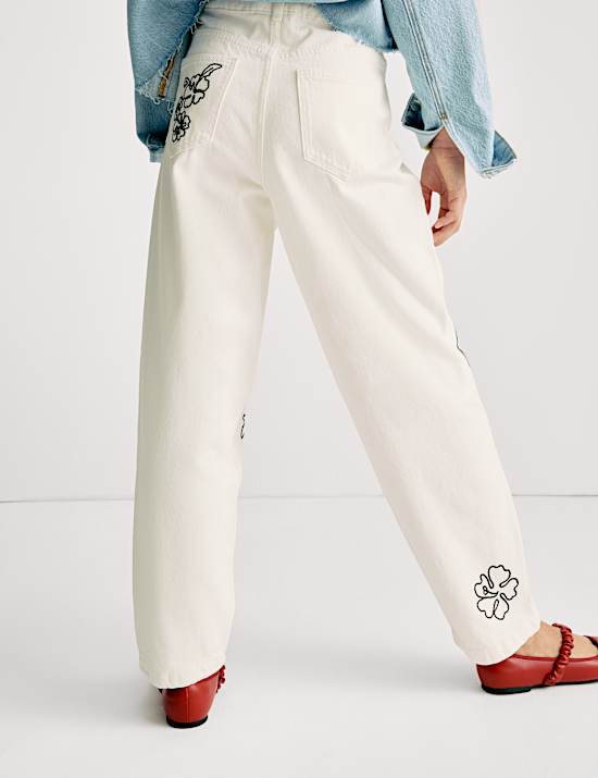 Denim Embroidered Jeans (6-16 Yrs)