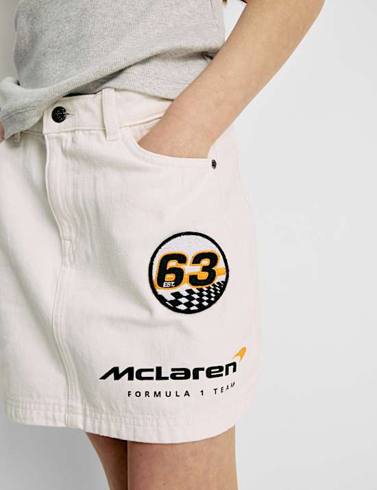 McLaren F1 Team Denim Skirt (2-16 Yrs)