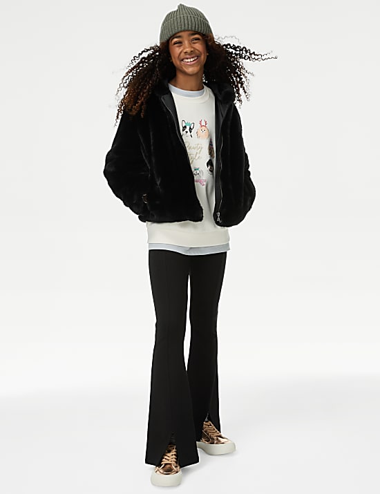 Ponte Flared Leggings (6-16 Yrs)