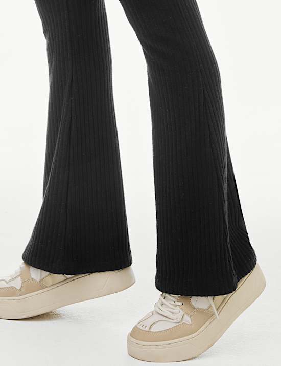 Ausgestellte gerippte Strickhose (6&ndash;16 J.)