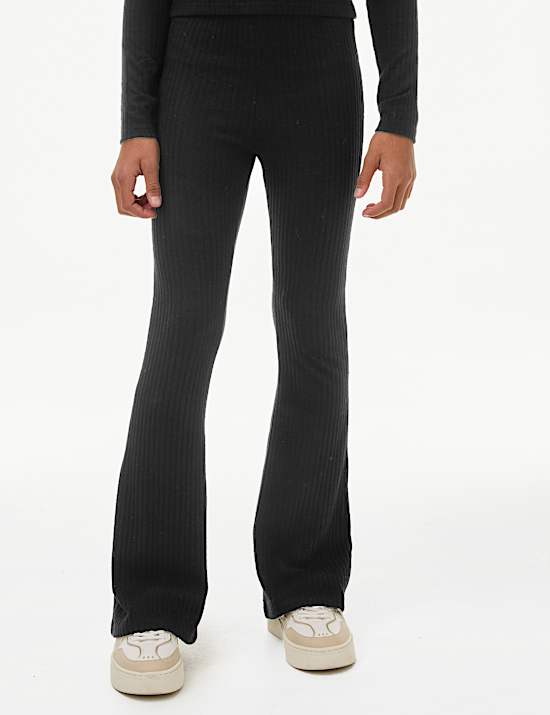 Ausgestellte gerippte Strickhose (6&ndash;16 J.)