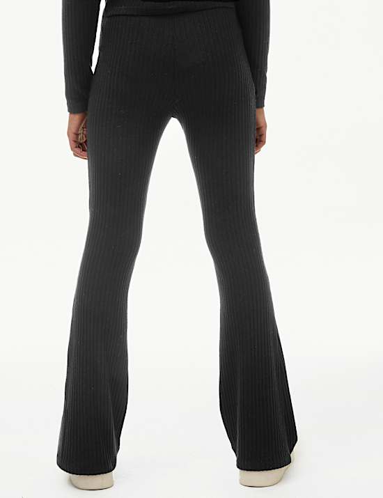 Ausgestellte gerippte Strickhose (6&ndash;16 J.)