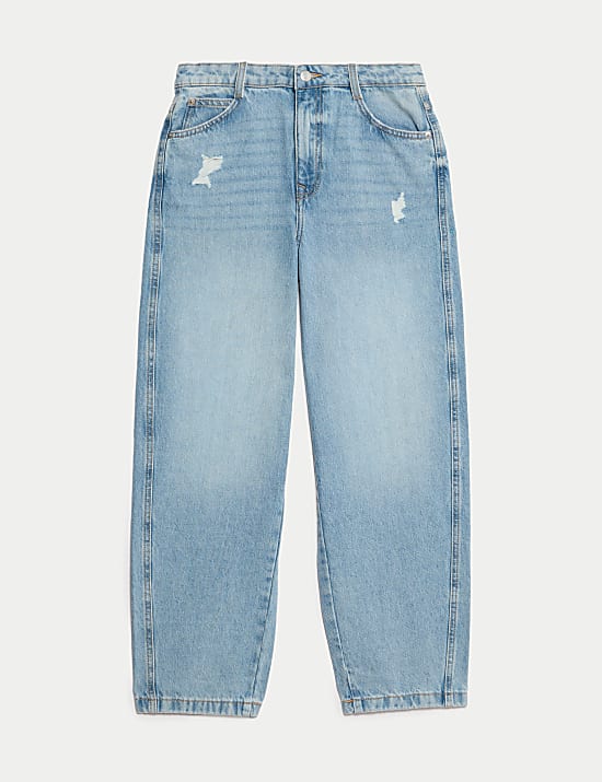 \nCarrot Leg Denim Jeans (6-16 Yrs)