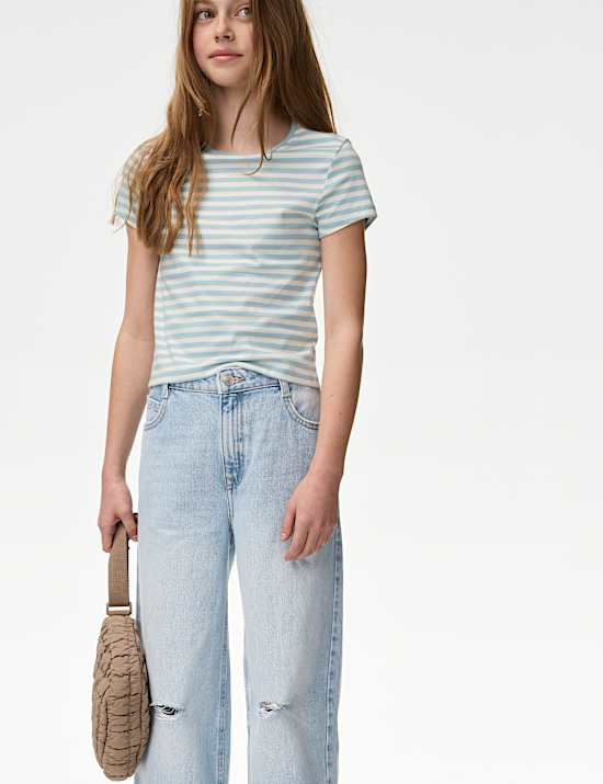 Wide Leg Denim Jeans (6-16 Yrs)
