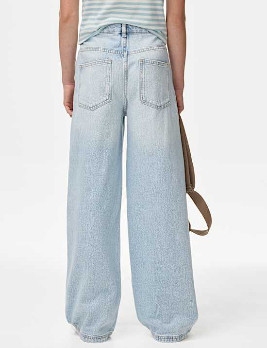 Wide Leg Denim Jeans (6-16 Yrs)