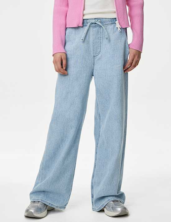 Wide Leg Denim Jeans (6-16 Yrs)