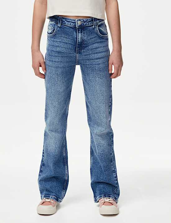Regular Fit Denim Flared Jeans (6-16 Yrs)