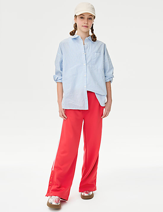 Cotton Rich Side Stripe Joggers (6-16 Yrs)