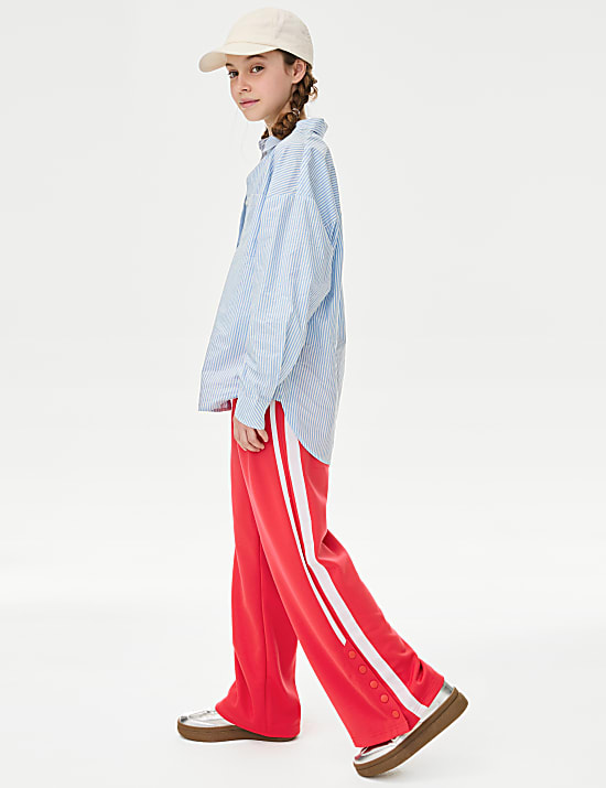 Cotton Rich Side Stripe Joggers (6-16 Yrs)