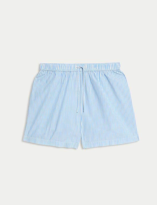 Pure Cotton Striped Shorts (6-16 Yrs)