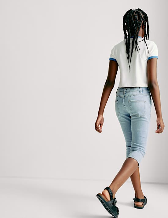 Skinny Capri Denim Jeans (6-16 Yrs)
