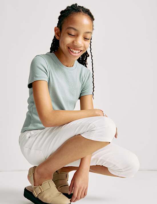 Skinny Capri Denim Jeans (6-16 Yrs)