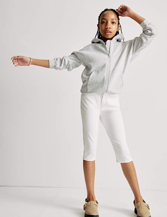 Skinny Capri Denim Jeans (6-16 Yrs)