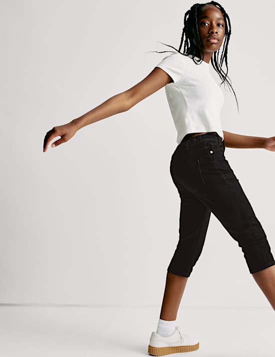 Skinny Capri Denim Jeans (6-16 Yrs)