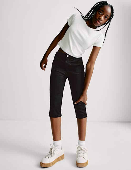 Skinny Capri Denim Jeans (6-16 Yrs)