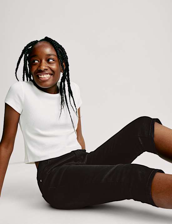 Skinny Capri Denim Jeans (6-16 Yrs)